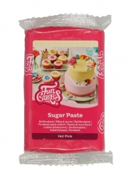 Potahovací a modelovací hmota - Růžová 250 g (Hot Pink) /Fun Cakes - DOPRODEJ