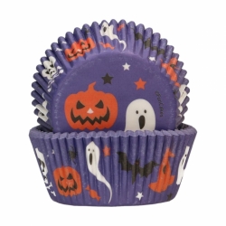 Košíčky na muffiny - HALLOWEEN (fialové) / Fun Cakes