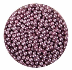 Cukrové kuličky - Fialové perleťové (Purple) 30 g / 4 mm