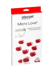 Silikonová forma SILIKOMART - Micro love 5 / 35 ks 