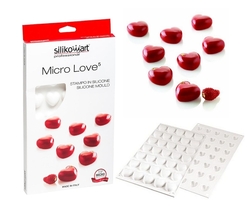 Silikonová forma SILIKOMART - Micro love 5 / 35 ks 