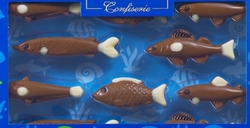 Čokoládová dekorace - Rybičky (10 ks)