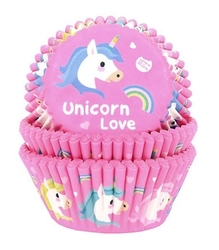 Košíčky na muffiny - JEDNOROŽEC (Unicorn Love) / 50 ks