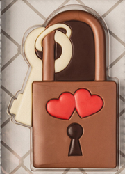 Čokoládová dekorace - Zamilovaný zámek